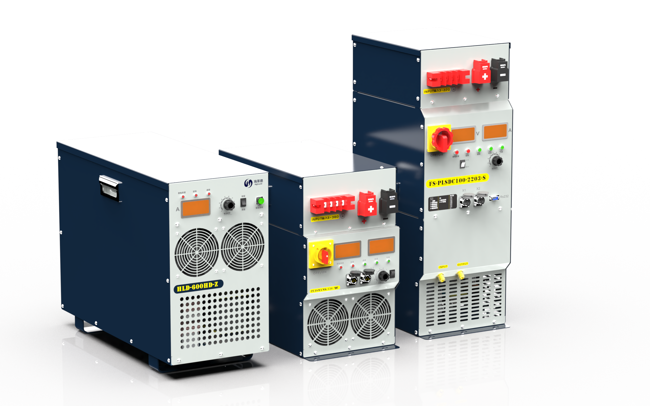 Special power supply for exhaust gas treatment